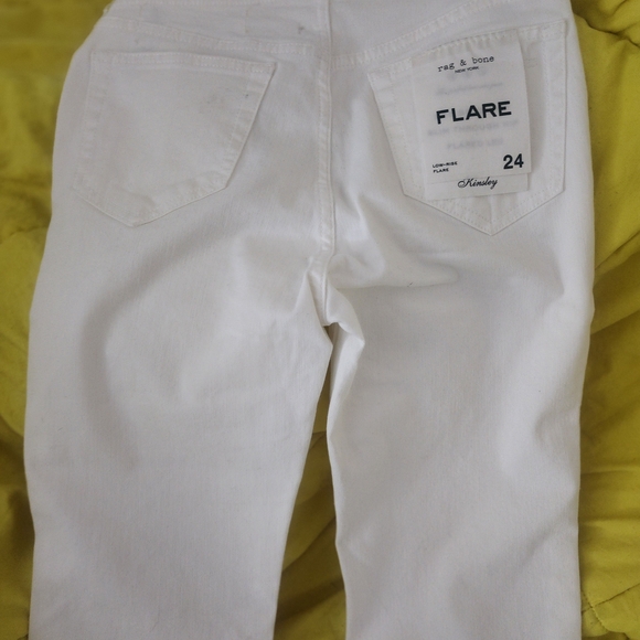 rag & bone White Flare Jeans - Picture 5 of 8